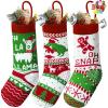 imageJOYIN 3 Pack 18 Christmas Stockings Large Size Rustic Cable Knit Xmas Stocking in Red ampamp Green for Family Holiday Season Decorationsgreen basic