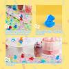 imageJOYIN 50 Pcs Mini Dinosaur Figures Tiny Dinosaur Figurines for Slime Charms for Crafts Mini Resin Animals to Hide DIY Miniature Scenes Party Favors Vase Filler