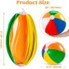 imageJOYIN 2Pack 20quot Beach Balls  Pool Toys Large Inflatable Beach Ball Swimming Pool Water Games Classic Rainbow Color Beachball Luau Birthday Decorations Party Supplies Party Favors Gifts