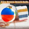 imageJOYIN 2Pack 20quot Beach Balls  Pool Toys Large Inflatable Beach Ball Swimming Pool Water Games Classic Rainbow Color Beachball Luau Birthday Decorations Party Supplies Party Favors Gifts