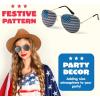 imageJOYIN 3 Pcs July 4th American Flag Sunglasses Fourth of July Patriotic Sunglasses with Gold Silver and Black Frame Red White Blue American Glasses for 4th of July Accessories Party Favor