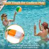 imageJOYIN Rainbow Beach Balls12 Pack 12 Inflatable Swimming Pool Toys for Summer Water Games Kids Birthday Party Supplies Combo Set Include Inflatable Beach Balls