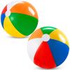 imageJOYIN 2Pack 20quot Beach Balls  Pool Toys Large Inflatable Beach Ball Swimming Pool Water Games Classic Rainbow Color Beachball Luau Birthday Decorations Party Supplies Party Favors Gifts