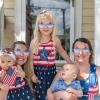 imageJOYIN 3 Pcs 4th of July Star Shaped Sunglasses Red White Blue American Sunglasses with Rhinestoned Rim Patriotic Eyewear for Women Memorial Fourth of July Independence Day Party Parade Accessory