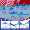 imageJOYIN 3 Pcs 4th of July Star Shaped Sunglasses Red White Blue American Sunglasses with Rhinestoned Rim Patriotic Eyewear for Women Memorial Fourth of July Independence Day Party Parade Accessory