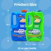 imageJOYIN 2 Bottles Bubbles Refill Solutions 64 oz up to 5 Gallon Concentrated Solution for Bubble Machine Gun Wand Refill Fluid Summer Easter Toys Double GreenBluegreen