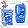 imageJOYIN 2 Bottles Bubbles Refill Solutions 64 oz up to 5 Gallon Concentrated Solution for Bubble Machine Gun Wand Refill Fluid Summer Easter Toys Double GreenBlue