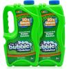 imageJOYIN 2 Bottles Bubbles Refill Solutions 64 oz up to 5 Gallon Concentrated Solution for Bubble Machine Gun Wand Refill Fluid Summer Easter Toys Double GreenGreen