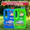 imageJOYIN 2 Bottles Bubbles Refill Solutions 64 oz up to 5 Gallon Concentrated Solution for Bubble Machine Gun Wand Refill Fluid Summer Easter Toys Double GreenBluegreen