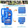 imageJOYIN 2 Bottles Bubbles Refill Solutions 64 oz up to 5 Gallon Concentrated Solution for Bubble Machine Gun Wand Refill Fluid Summer Easter Toys Double GreenBlue