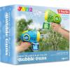 imageJOYIN 2 Kids Bubble Guns with 4 Bottles Solution Automatic Bubble Machine Gun with 8 Holes for Kids Adults Summer Toys Easter Basket Stuffers Birthday Gift Party FavorsGreen Yellow  Blue Yellow