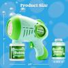 imageJOYIN 2 Kids Bubble Guns with 4 Bottles Solution Automatic Bubble Machine Gun with 8 Holes for Kids Adults Summer Toys Easter Basket Stuffers Birthday Gift Party FavorsGreen  Blue
