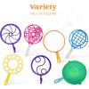 imageJOYIN 29 Pcs Big Bubble Wands Set Giant Bubble Wand Bulk with Tray for Kids Outside Blowing Toys for Summer Easter Party Favor Birthday ToddlersAssorted