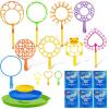 imageJOYIN 29 Pcs Big Bubble Wands Set Giant Bubble Wand Bulk with Tray for Kids Outside Blowing Toys for Summer Easter Party Favor Birthday ToddlersLuxury