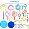 imageJOYIN 29 Pcs Big Bubble Wands Set Giant Bubble Wand Bulk with Tray for Kids Outside Blowing Toys for Summer Easter Party Favor Birthday ToddlersRegular
