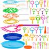 imageJOYIN 29 Pcs Big Bubble Wands Set Giant Bubble Wand Bulk with Tray for Kids Outside Blowing Toys for Summer Easter Party Favor Birthday ToddlersVarious