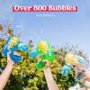 imageJOYIN 3 Packs Bubble Guns with 3 Solutions Automatic Bubble Maker Blower Machine for Kids Party Favors Summer Toy Birthday Outdoor ampamp Indoor Activity EasterTransparent