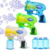 imageJOYIN 3 Packs Bubble Guns with 3 Solutions Automatic Bubble Maker Blower Machine for Kids Party Favors Summer Toy Birthday Outdoor ampamp Indoor Activity EasterTransparent