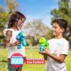 imageJOYIN 3 Packs Bubble Guns with 3 Solutions Automatic Bubble Maker Blower Machine for Kids Party Favors Summer Toy Birthday Outdoor ampamp Indoor Activity EasterSolid
