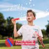 imageJOYIN 45 Packs Big Bubble Wand Set with Concentrated Solution Refills 146quot 9 Colors Giant Bubble Wands for Summer Toy Party Favors Kids Birthday Pool Indoor and Outdoor Activities