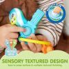 imageJOYIN Baby Car Keys Teether  Toddlers Sensory Learning Toy wMusic ampamp Lights  Musical Baby Toys 6 to 12 Months for Travel