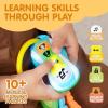 imageJOYIN Baby Car Keys Teether  Toddlers Sensory Learning Toy wMusic ampamp Lights  Musical Baby Toys 6 to 12 Months for Travel
