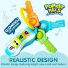imageJOYIN Baby Car Keys Teether  Toddlers Sensory Learning Toy wMusic ampamp Lights  Musical Baby Toys 6 to 12 Months for Travel