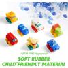 imageJOYIN Rubber Toy Cars for Toddlers 13 Year Old 8 PCS Cartoon Baby Truck Cars Bath Toy with Storage Bag  1 2 Year Old Boy Toys Birthday Gift Pinata Bags Filler Carnival Prizes