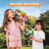 imageSloosh 2 Packs Easter Bunny Bubble Gun for Toddlers 3 Light Up Bunny Bubble Blower with 12 Refill Solution for Kids Ages 48 Birthday Party Gifts Outdoor Easter