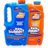 imageJOYIN 2 Bottles Bubbles Refill Solutions 64 oz up to 5 Gallon Concentrated Solution for Bubble Machine Gun Wand Refill Fluid Summer Easter Toys Double GreenOrangeblue