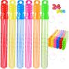imageJOYIN 24 Pack 10 Mid Bubble Wands Assortment 6 Colors Bubble Wands 3 OZ Party Favors Kids Summer Toys Outdoor Play Toys Games Christmas Birthday Party