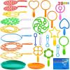 imageJOYIN 29 Pcs Big Bubble Wands Set Giant Bubble Wand Bulk with Tray for Kids Outside Blowing Toys for Summer Easter Party Favor Birthday ToddlersClassic