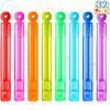 imageJOYIN 32 Pack Mini Bubble Wands 8 Colors Circle Party Favors for Kids Goodie Bag Stuffers Treasure Box Toys Classroom Prizes for Boys GirlsCircle