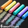 image24 PCS Washable Sidewalk Chalks Set NonToxic Jumbo Chalk for Schools Outdoor Art Play Paint on Chalkboard Blackboard and Playground 6 Colors