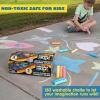 imageJOYIN 150 Pcs Sidewalk Chalk Set in 30 Packs 5 Colors Giant Box NonToxic Jumbo Washable Chalk for Outdoor Art Play Painting on Chalkboard Kitchen Blackboard Playground Outdoor150