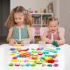 imageJOYIN 44 Clay Tools Set for Kids Clay Accessories with Various Plastic Molds Rolling Pins Cutters