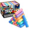 image24 PCS Washable Sidewalk Chalks Set NonToxic Jumbo Chalk for Schools Outdoor Art Play Paint on Chalkboard Blackboard and Playground 6 Colors