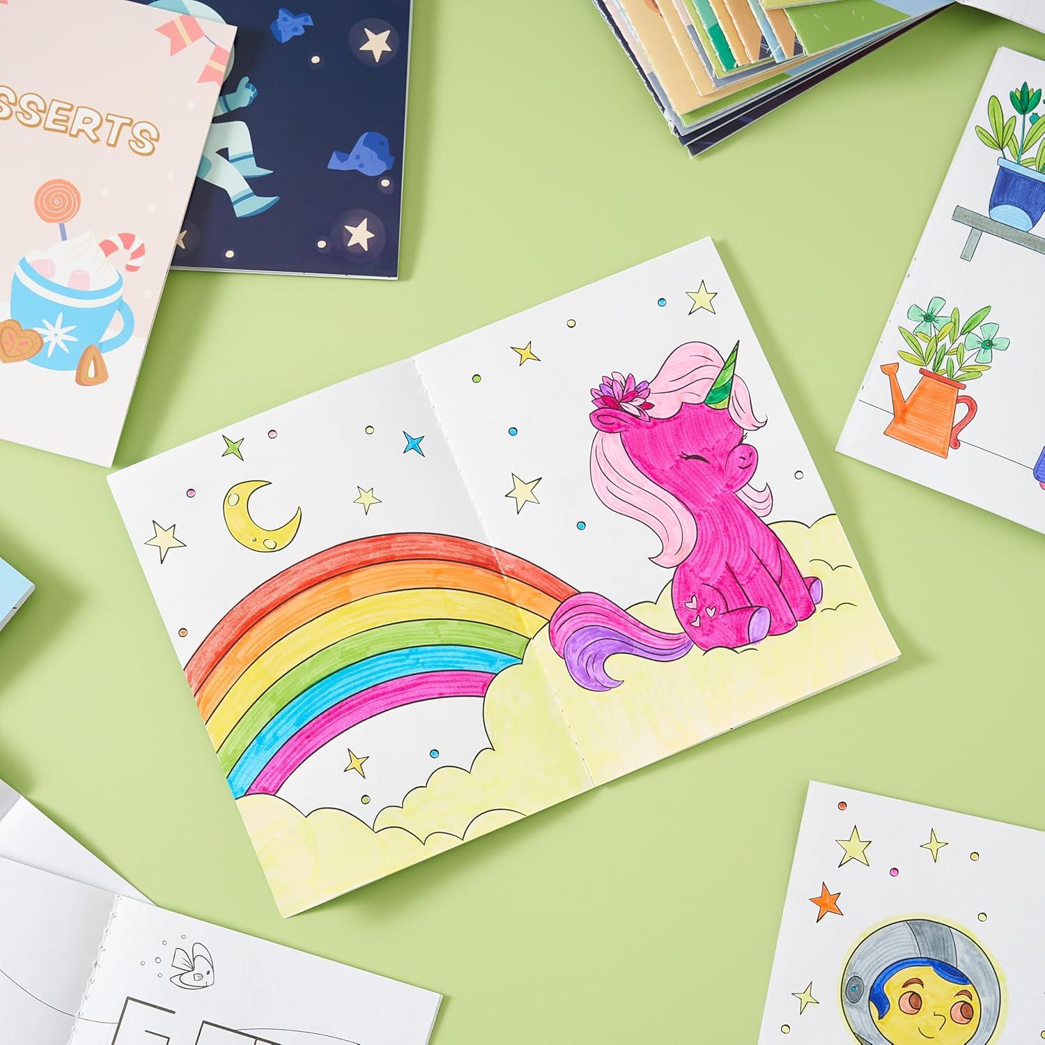 imageJOYIN 24Pcs Mix Coloring Books for Kids Ages 48 Bulk Mini Coloring Activity Books for Party Favors Birthday Party Gifts Classroom Travel Activity Goodie Bags Stuffers for Boys GirlsMixed