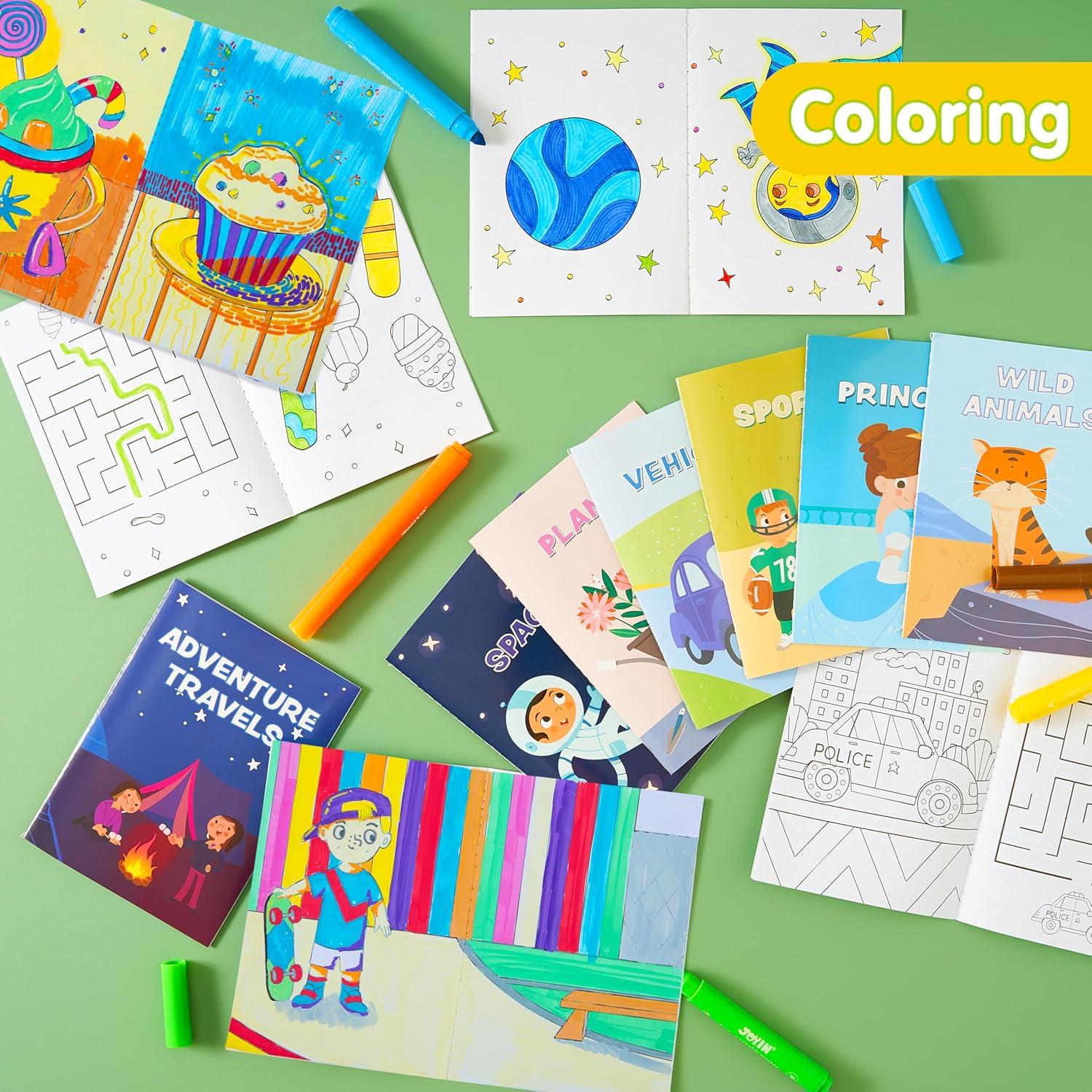 imageJOYIN 24Pcs Mix Coloring Books for Kids Ages 48 Bulk Mini Coloring Activity Books for Party Favors Birthday Party Gifts Classroom Travel Activity Goodie Bags Stuffers for Boys GirlsMixed