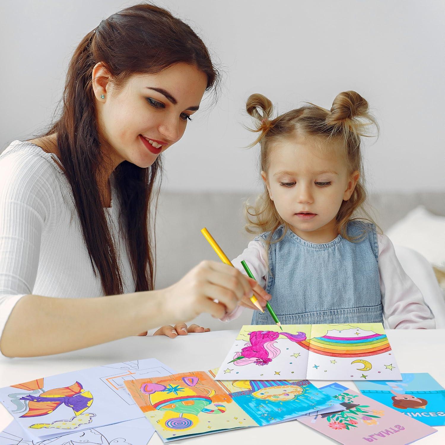 imageJOYIN 24Pcs Mix Coloring Books for Kids Ages 48 Bulk Mini Coloring Activity Books for Party Favors Birthday Party Gifts Classroom Travel Activity Goodie Bags Stuffers for Boys GirlsMixed