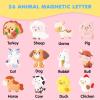 imageJOYIN 12 Pcs Animal Fridge Magnets for Kids Cute Rubber Refrigerator Magnets for Kids Magnetic Toys Whiteboard Educational Learning Toys Party Favor Birthday Children Gifts