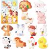 imageJOYIN 12 Pcs Animal Fridge Magnets for Kids Cute Rubber Refrigerator Magnets for Kids Magnetic Toys Whiteboard Educational Learning Toys Party Favor Birthday Children Gifts