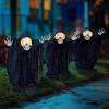 imageJOYIN 3 Pcs Halloween Decorations Outdoor LED Grim Reaper Yard Stakes 23quot Light Up Grim Reapers Path Markers for Halloween Graveyard Yard Lawn Garden Haunted House Props Party Decor Supplies