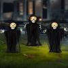 imageJOYIN 3 Pcs Halloween Decorations Outdoor LED Grim Reaper Yard Stakes 23quot Light Up Grim Reapers Path Markers for Halloween Graveyard Yard Lawn Garden Haunted House Props Party Decor Supplies