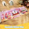 imageJOYIN 3 Sets Animal Reusable Sticker Book for Toddlers 3D Sticker Books for Kids 3 4 5 Travel Essentials Airplane Activity Toys Crafts Gifts Birthday Gifts  Farm Ocean SafariPrincess  Mermaid  Fashion