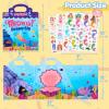 imageJOYIN 3 Sets Animal Reusable Sticker Book for Toddlers 3D Sticker Books for Kids 3 4 5 Travel Essentials Airplane Activity Toys Crafts Gifts Birthday Gifts  Farm Ocean SafariPrincess  Mermaid  Fashion