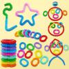 imageJOYIN 36 Pack Pop Tubes Sensory Toys Large Fidget Toys Party Favors  9 Colors Creativity Learning ampamp Fun for Toddler Kids  Perfect for Party Goodie Bags Stuffers Classroom School RewardSmall