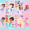 imageJOYIN 36 Pcs 9quotx6quot Sea Animals Make a face Stickers for Kids Make Your Own Ocean Animals Sticker Sheets Party Favors Kids Crafts Goodie Bags Stuffers Classroom RewardsMermaid