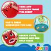 imageJOYIN 36 Pcs 9quotx6quot Sea Animals Make a face Stickers for Kids Make Your Own Ocean Animals Sticker Sheets Party Favors Kids Crafts Goodie Bags Stuffers Classroom RewardsDinosaur