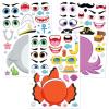 imageJOYIN 36 Pcs 9quotx6quot Sea Animals Make a face Stickers for Kids Make Your Own Ocean Animals Sticker Sheets Party Favors Kids Crafts Goodie Bags Stuffers Classroom RewardsMixed Animals